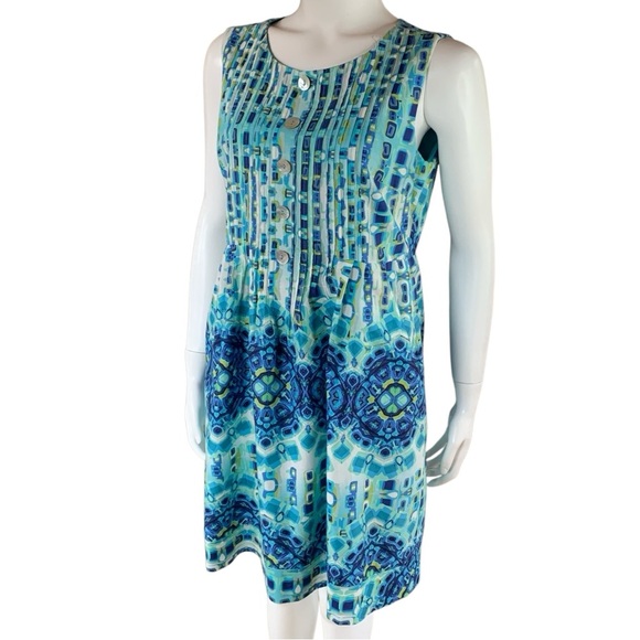 Rabbit Rabbit Rabbit Petite 100% cotton sleeveless dress size 10 - Picture 2 of 15